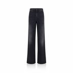 Gucci Web-Stripe Faded Black Denim Jeans