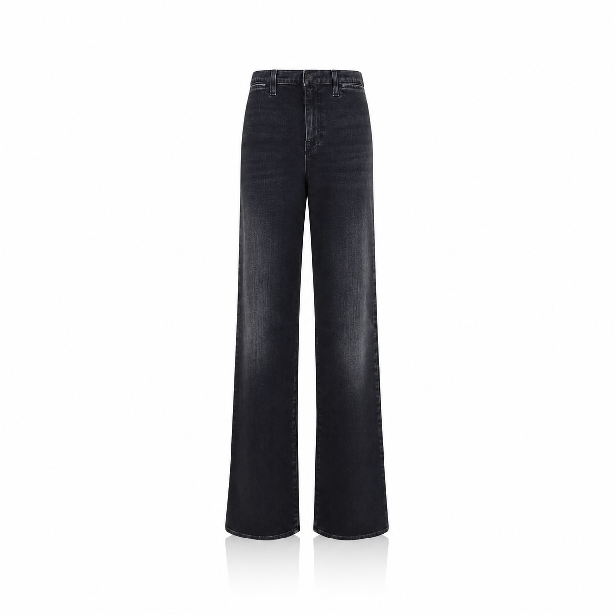 Gucci Web-Stripe Faded Black Denim Jeans