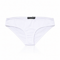 Dolce & Gabbana White Silk Mid-Waist Briefs