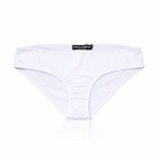Dolce & Gabbana White Silk Mid-Waist Briefs