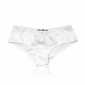 Dolce & Gabbana White Silk Satin Lace Briefs
