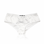 Dolce & Gabbana White Silk Satin Lace Briefs