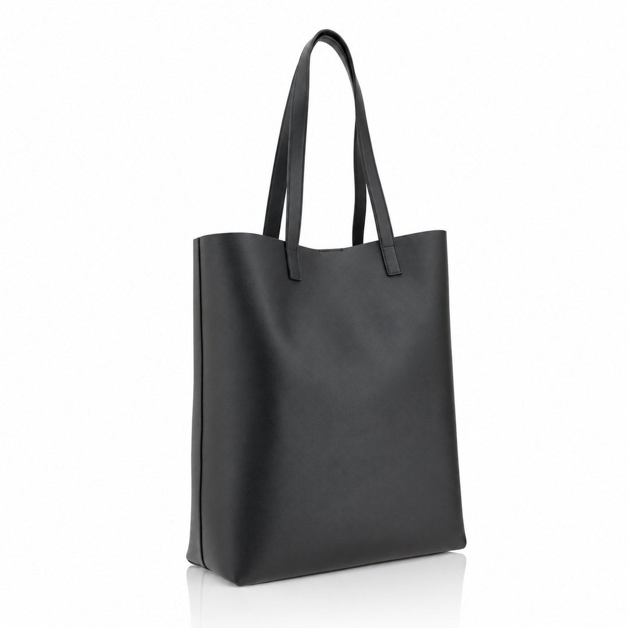 Saint Laurent Bold Leather Tote Bag