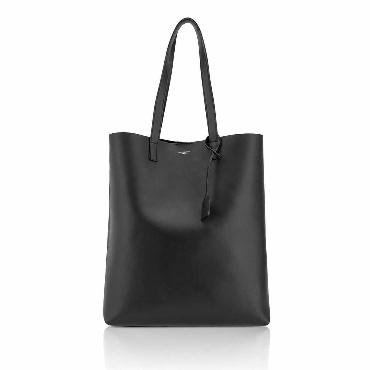 Saint Laurent Bold Leather Tote Bag