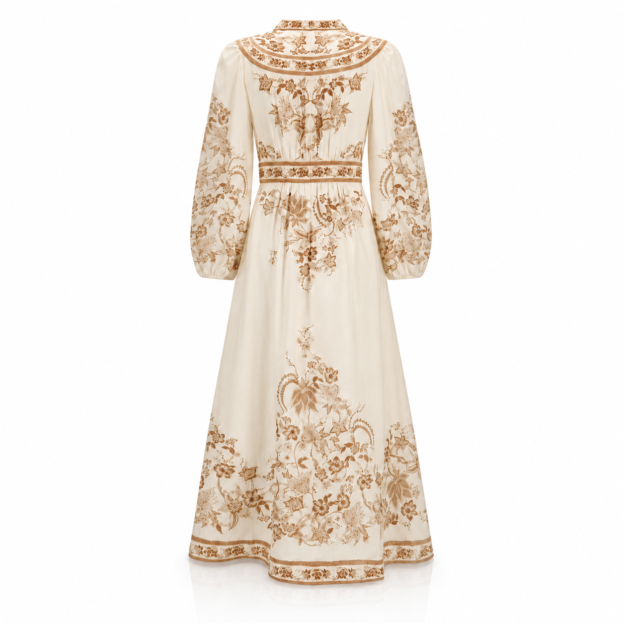 Zimmermann Indra Plunge Linen Maxi Dress