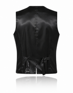 Dolce & Gabbana Virgin Wool Single Breasted Waistcoat Black