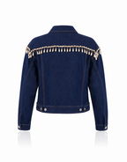 Dolce & Gabbana Crystal and Pearl Denim Jacket