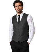 Dolce & Gabbana Dark Grey Single-Breast Waistcoat
