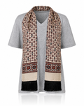 Dolce & Gabbana Owl Silk Scarf Integrated T-Shirt